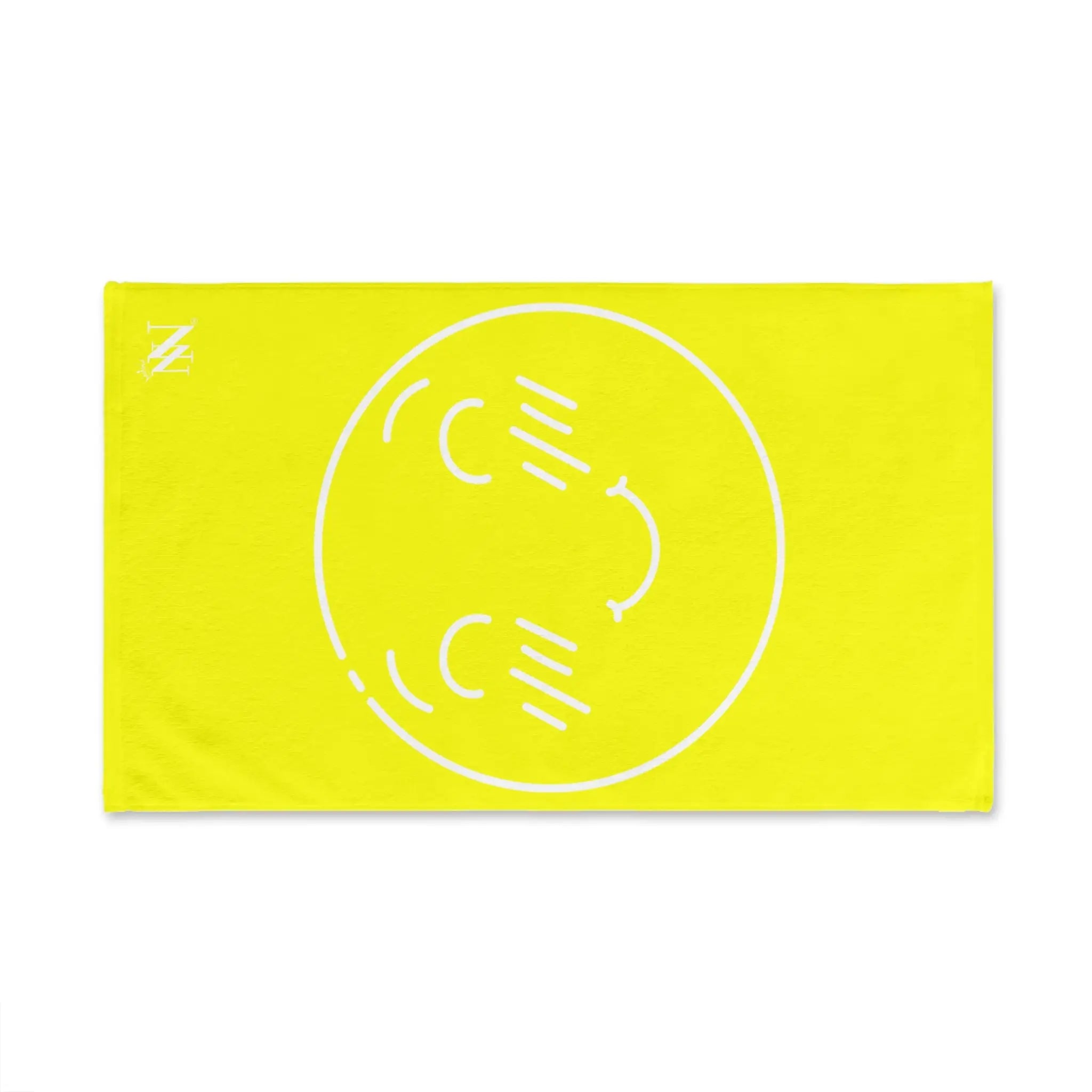 Yes Emoji Neon Yellow Cum Towel