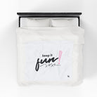 Keep It Fun! XOXO | Mix & Match Soft Fun-Flirty Lovers’ Blankets