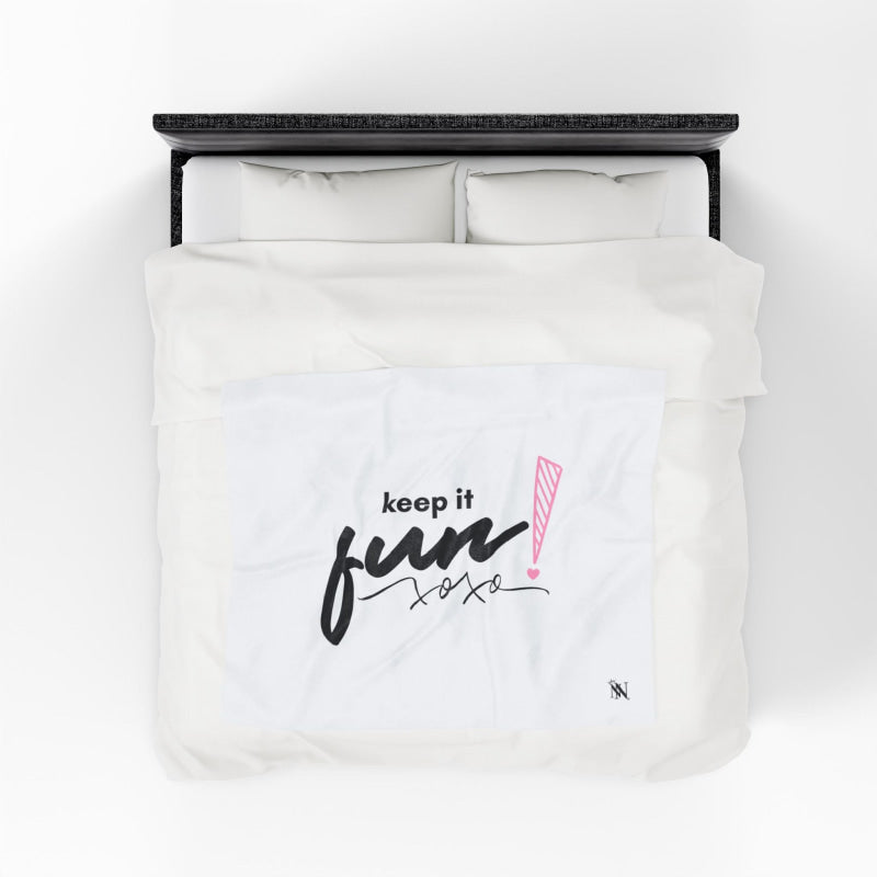 Keep It Fun! XOXO | Mix & Match Soft Fun-Flirty Lovers’ Blankets