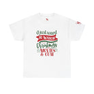 Christmas Movies & Cum | Mix & Match 100% Cotton Unisex Fun-Flirty Lovers’ Tees