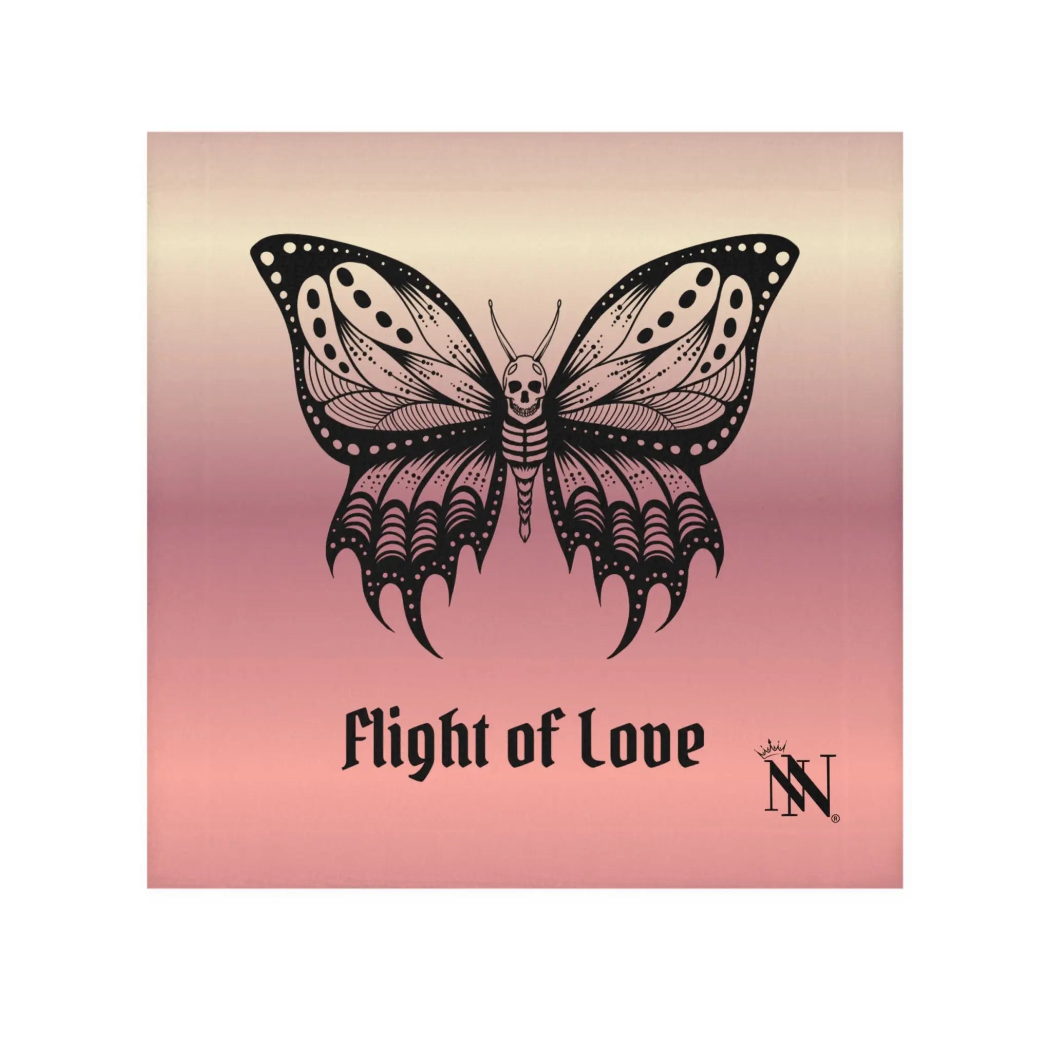 Flight of Love Skull Butterfly Cum Rag