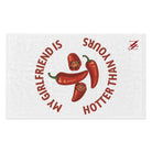 My Girlfriend is Hotter Than Yours Pepper | Mix & Match Soft Fun-Flirty Lovers’ Towels