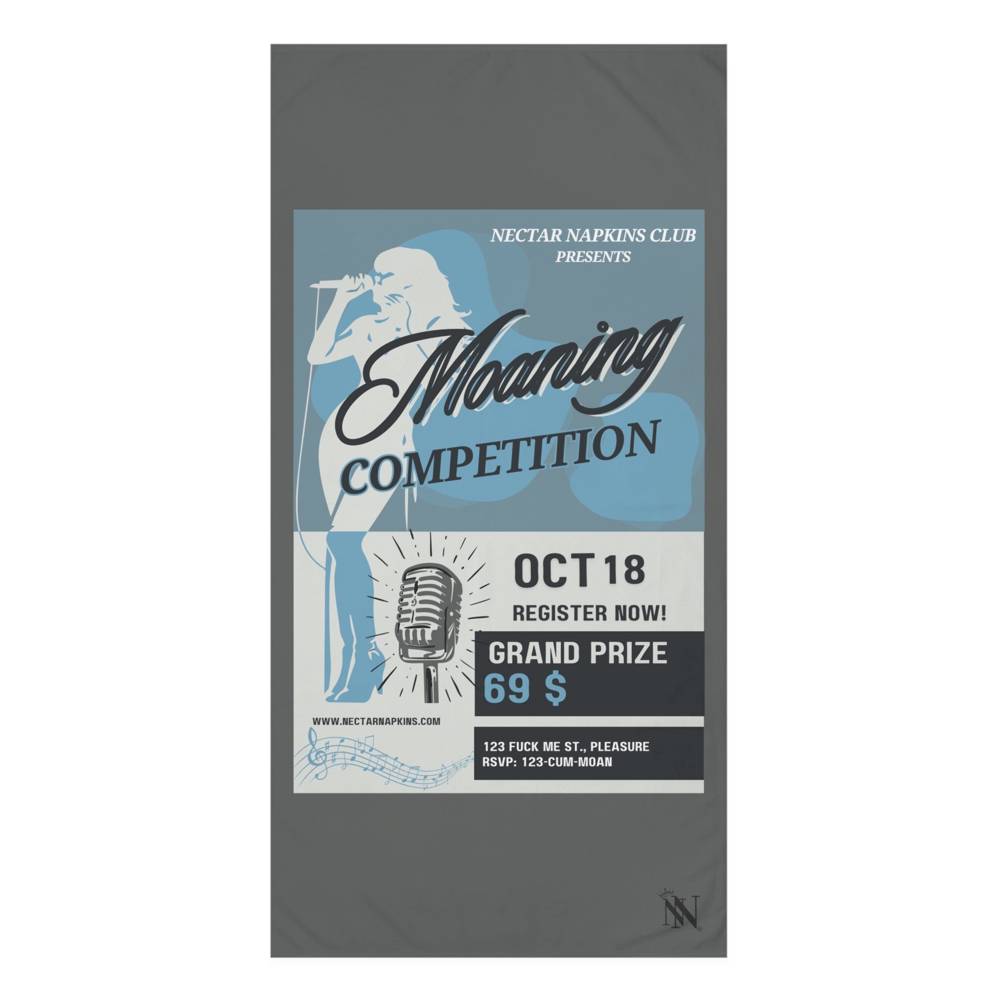 Moaning Competition | Mix & Match Naughty XL Fun-Flirty Lovers’ Towels