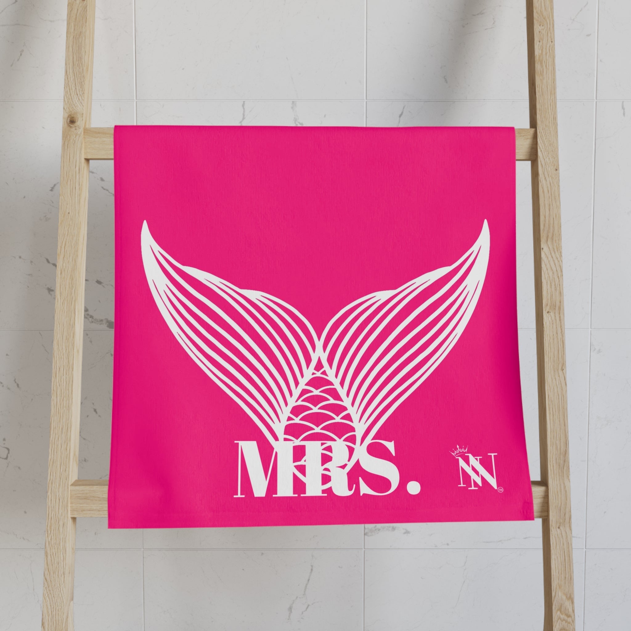Mrs. Mrs. Mermaid Shareable Sides Signature Pink Cum Towel