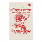 Ladies If You Need Flowers | Mix & Match Soft Fun-Flirty Lovers’ Towels