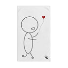 Stick Man Heart Balloon Cum Towel