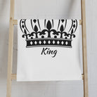 Large Crown King White Cum Towel