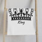 Large Crown King White | Mix & Match Classic Fun-Flirty Lovers’ Towels