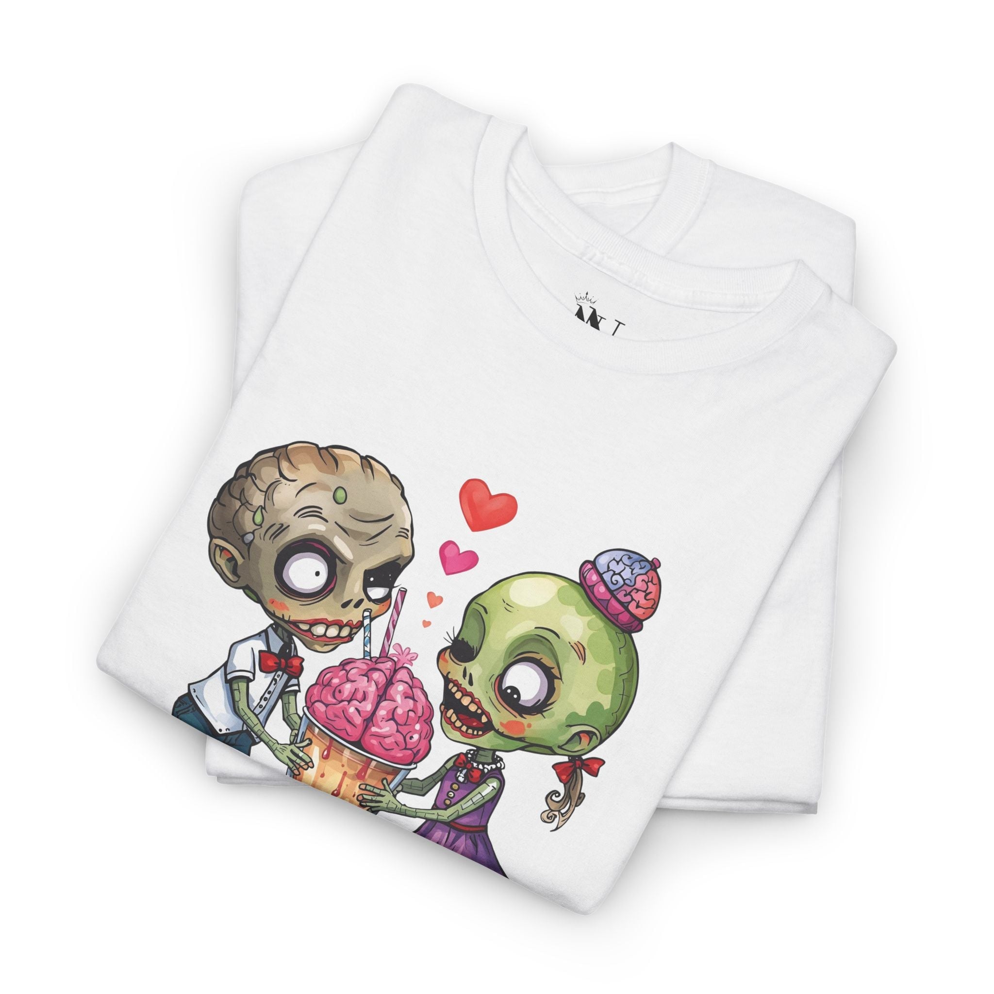 Zombies Share the Love | Mix & Match Cotton Unisex Fun-Flirty Lovers’ T-Shirts