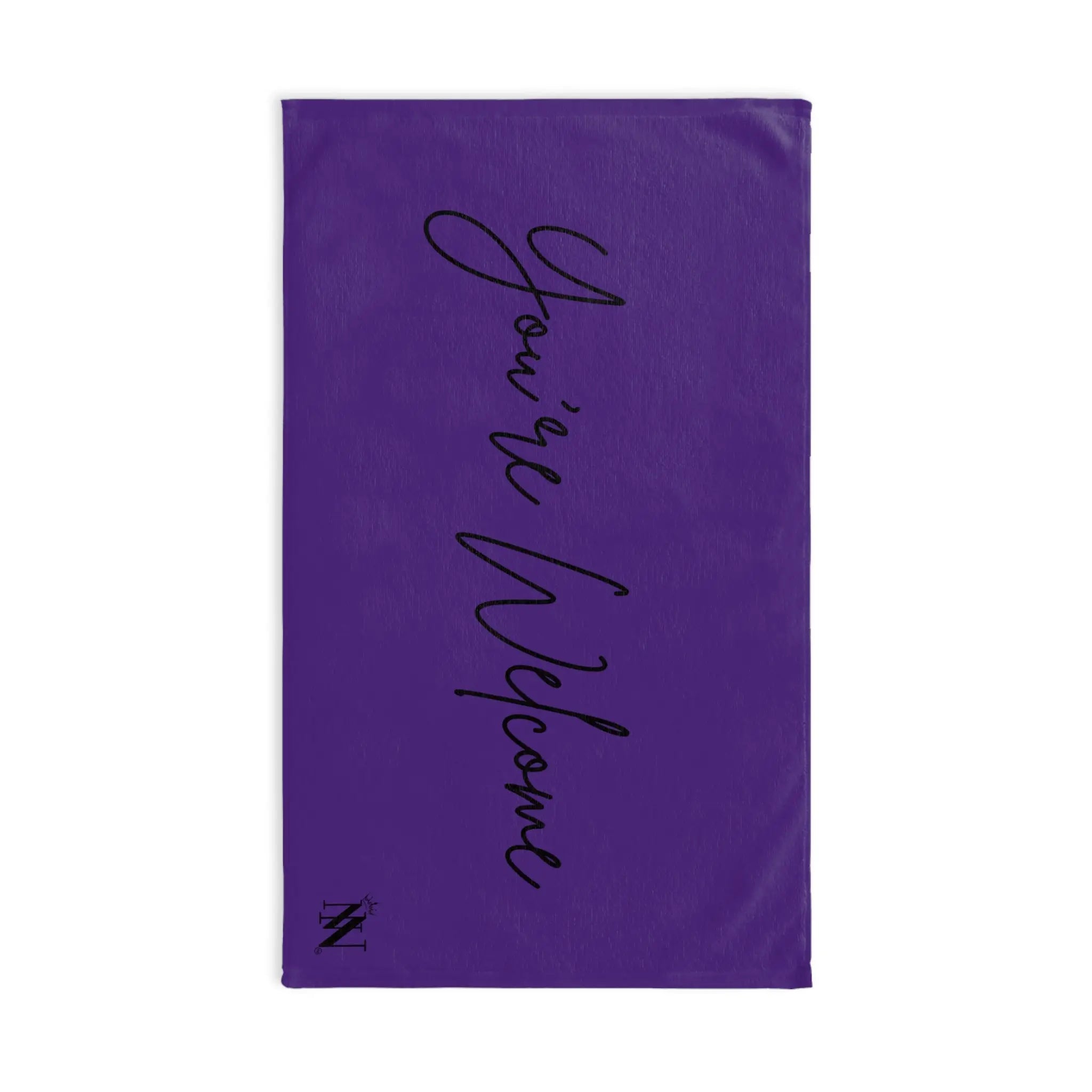 You’re Welcome Purple | Mix & Match Classic Fun-Flirty Lovers’ Towels