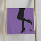 Sexy Lady Standing Silhouette Light Purple | Nectar Napkins Classic Fun-Flirty Lovers’ Colored Towels