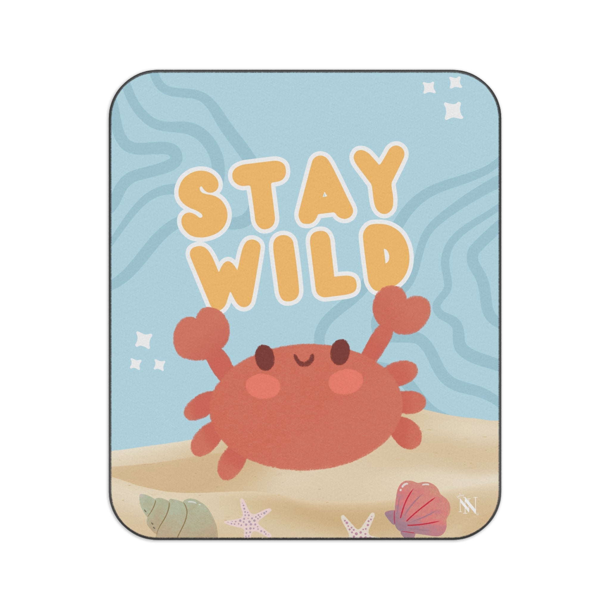 Stay Wild Cute Crab | Mix Match Fun-Flirty Lovers’ Water-Resistant Blankets