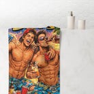 Party Boys Will Be Boys Graphic Series | Mix & Match XL Fun-Flirty Lovers’ Towels