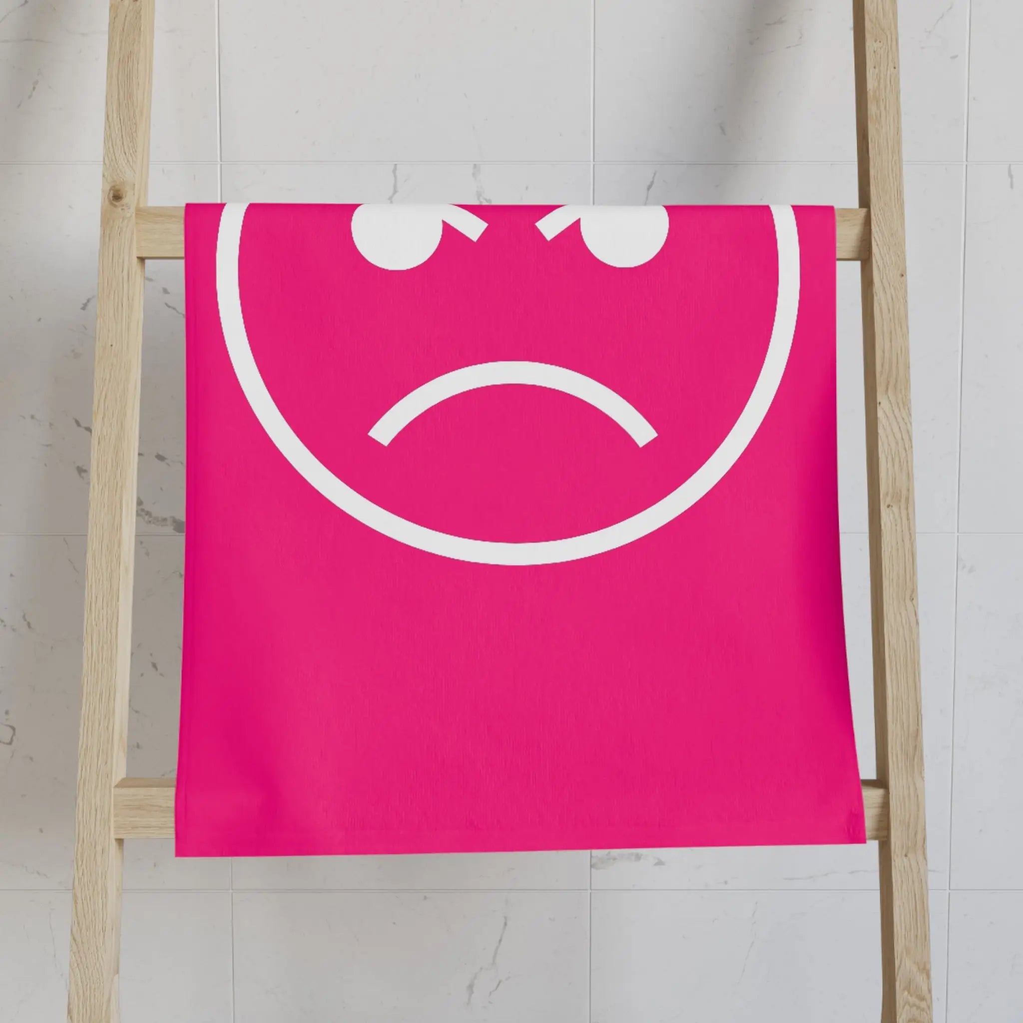 Angry Emoji Signature Pink | Mix & Match Classic Fun-Flirty Lovers’ Towels