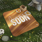 Cumming Soon 24k Gold Print Sex Blanket