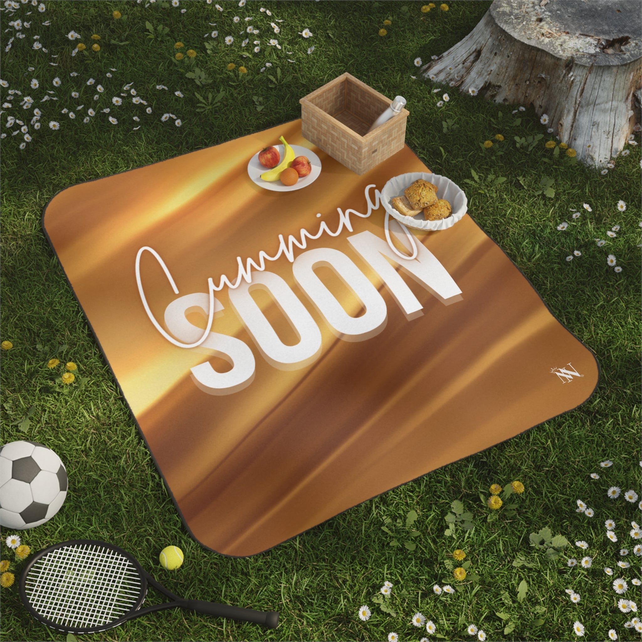 Cumming Soon 24k Gold Print Sex Blanket