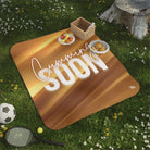 Cumming Soon 24k Gold Print | Mix Match Fun-Flirty Lovers’ Water-Resistant Blankets