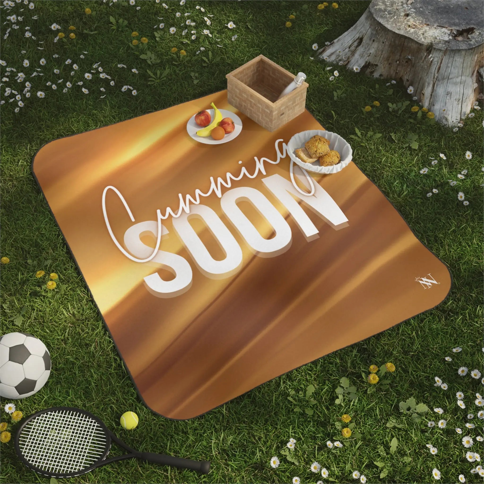 Cumming Soon 24k Gold Print Sex Blanket