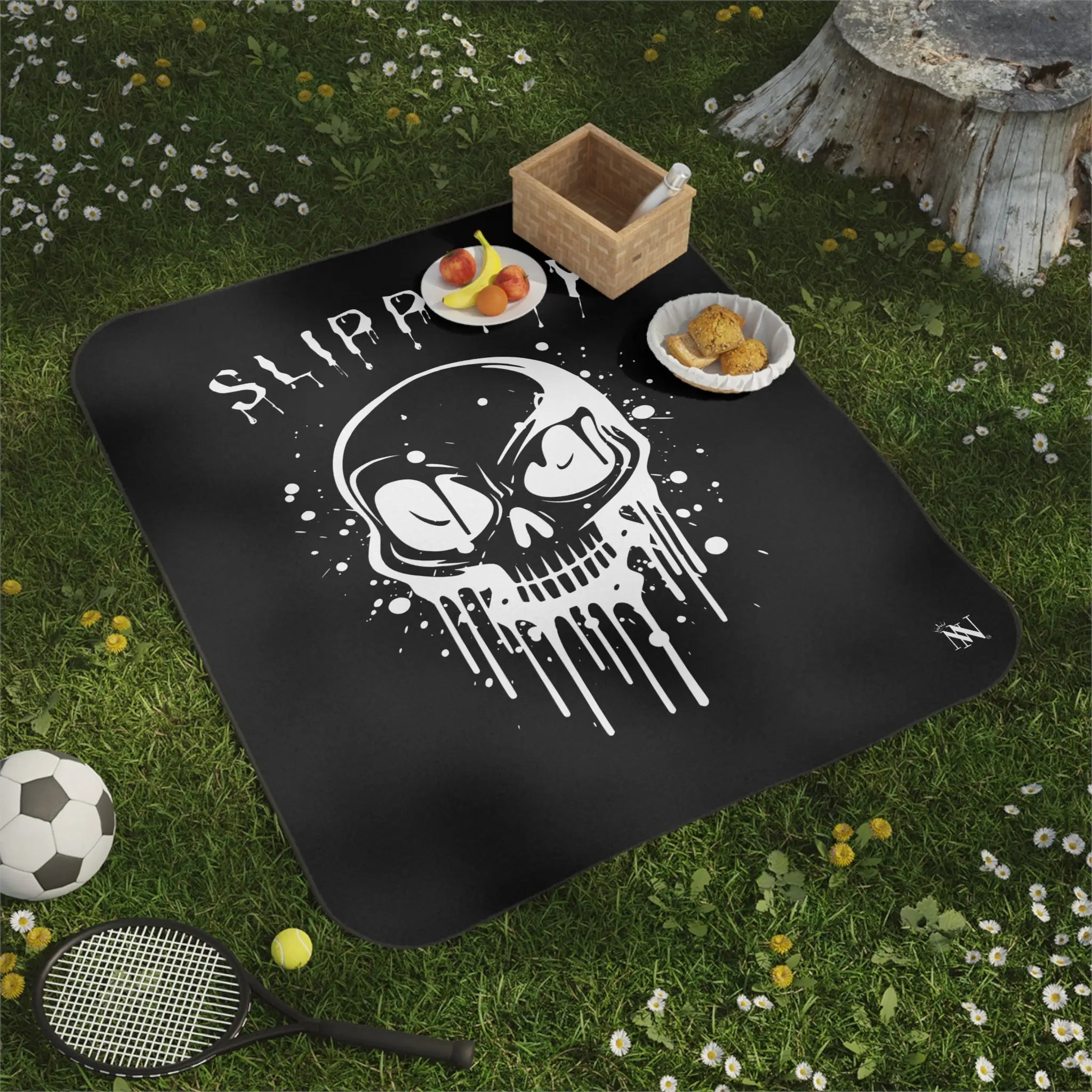 Slippery Splattered Skull | Nectar Napkins Fun-Flirty Lovers’ Sex Blankets