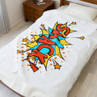Smack! Cartoon Fun | Mix & Match Velveteen Fun-Flirty Lovers’ Blankets