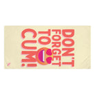 Don’t Forget to Cum! Heart Eyes Emoji | Mix & Match XL Fun-Flirty Lovers’ Towels