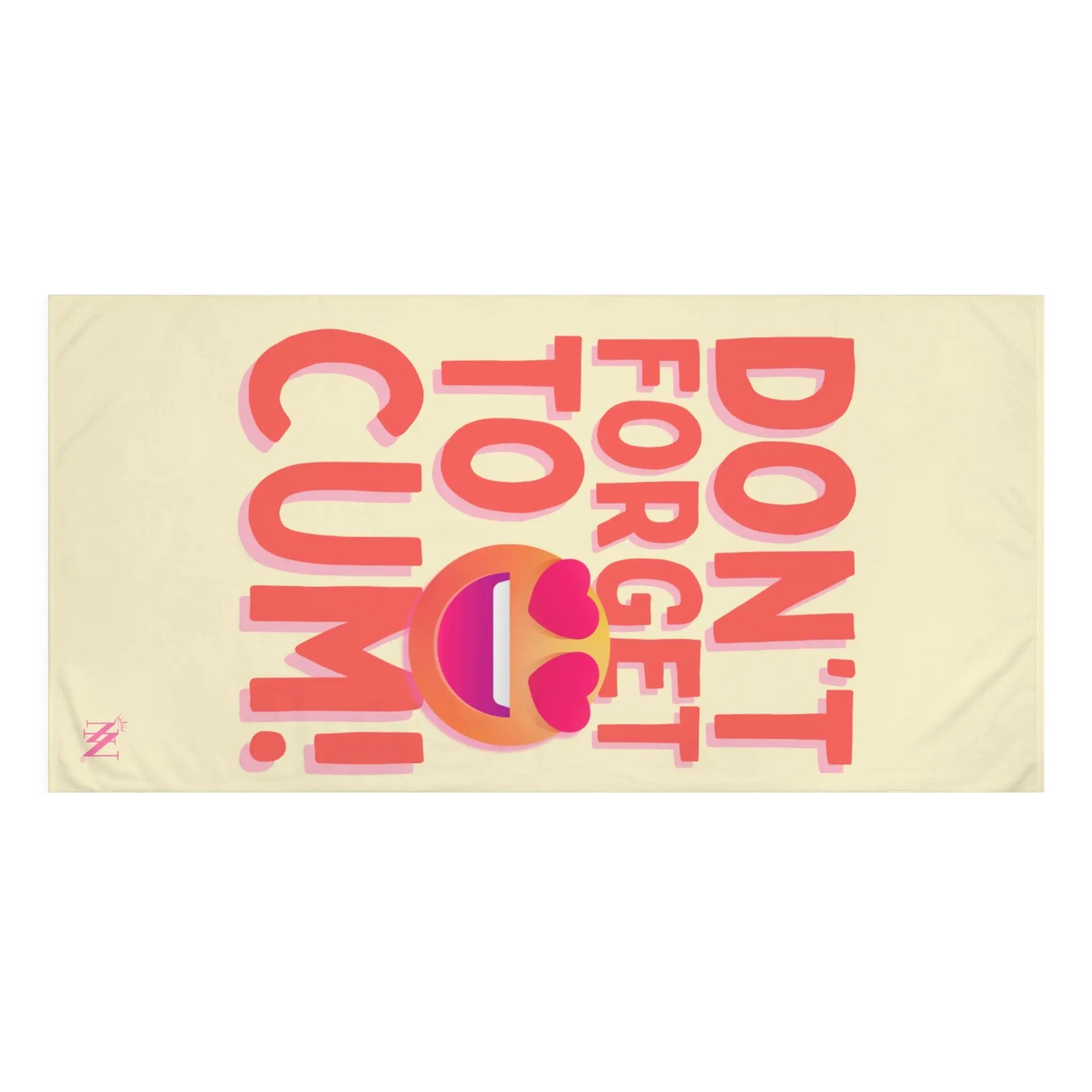 Don’t Forget to Cum! Heart Eyes Emoji Anal Play Sex Towel