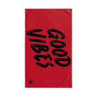 Good Vibes Bubble Print Red | Mix & Match Classic Fun-Flirty Lovers’ Towels