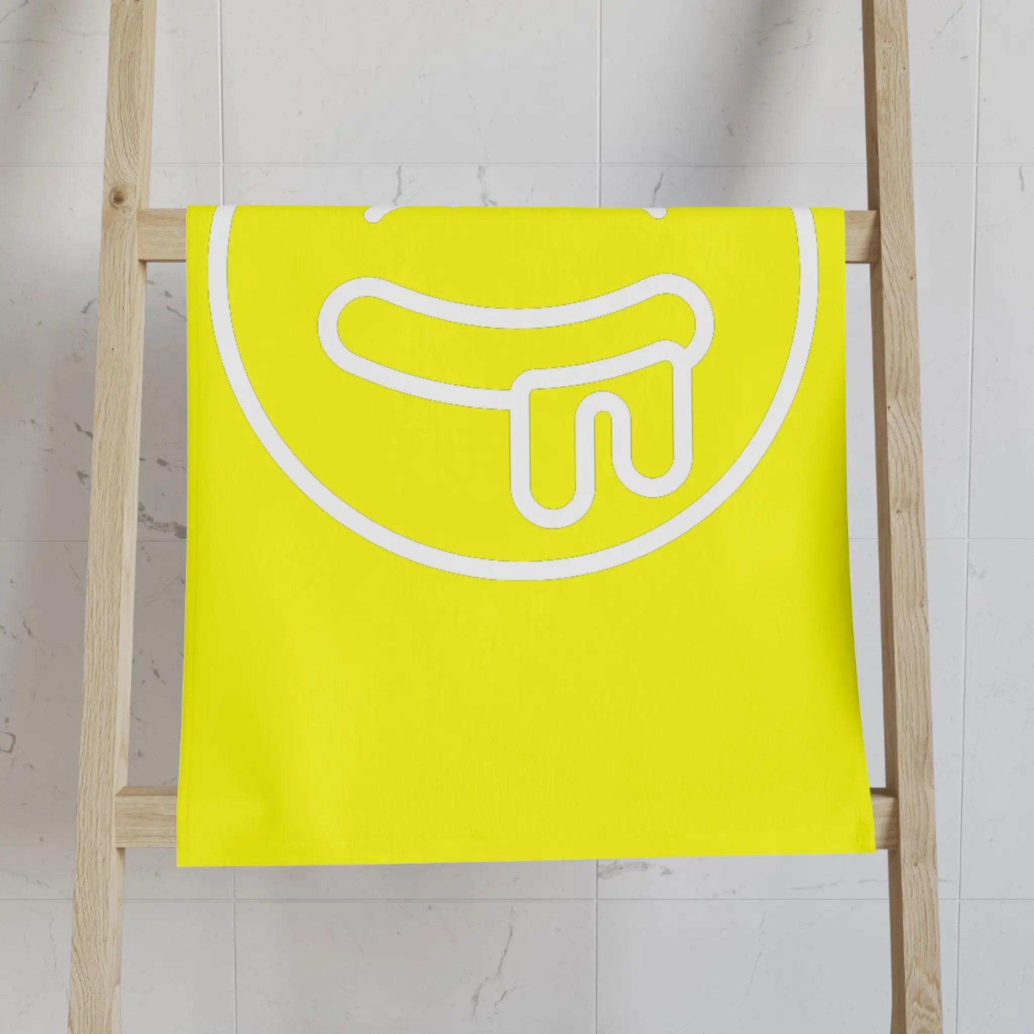 Drooling Emoji Neon Yellow | Mix & Match Classic Fun-Flirty Lovers’ Towels