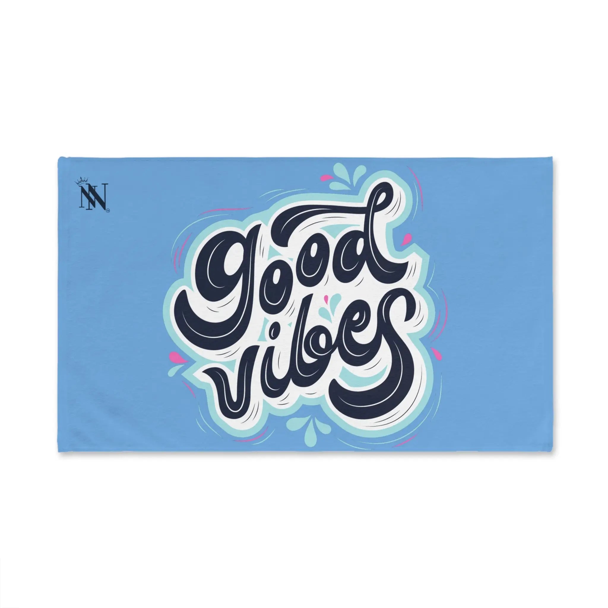 Good Vibes Blue Splash Light Blue Cum Towel