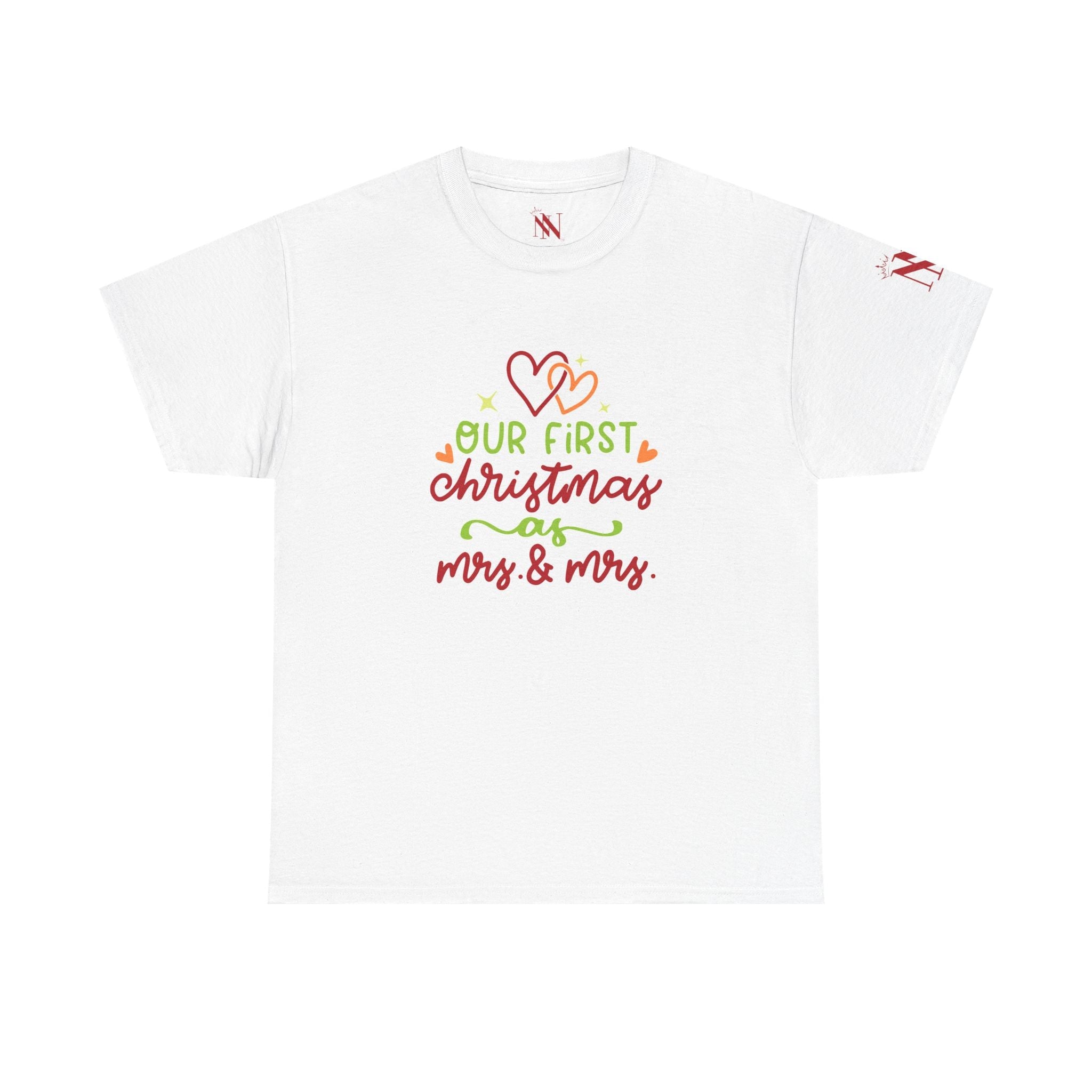 Our First Christmas as Mrs. & Mrs. | Mix & Match 100% Cotton Unisex Fun-Flirty Lovers’ Tees