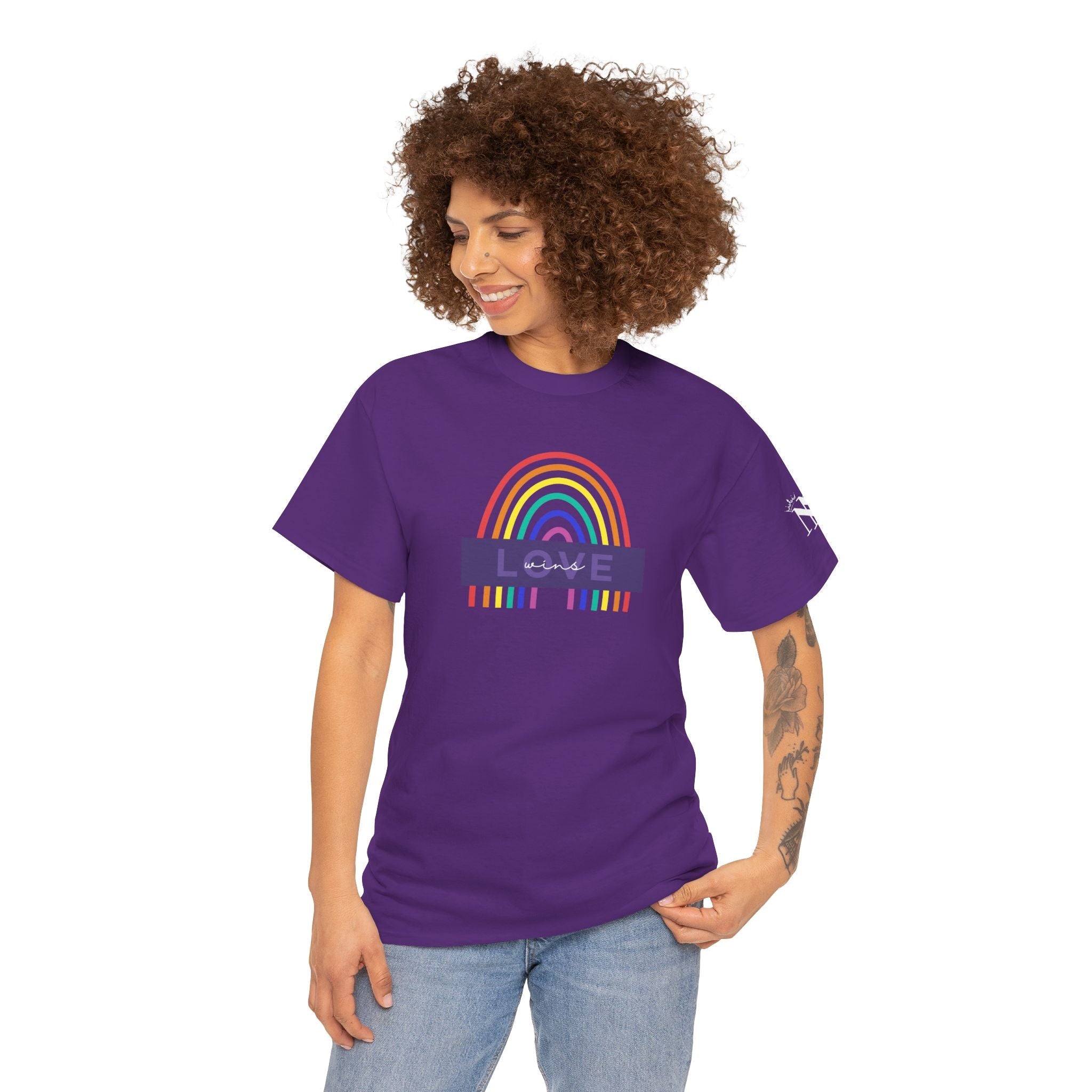 Love Wins Rainbow | Mix & Match Cotton Unisex Fun-Flirty Lovers’ T-Shirts