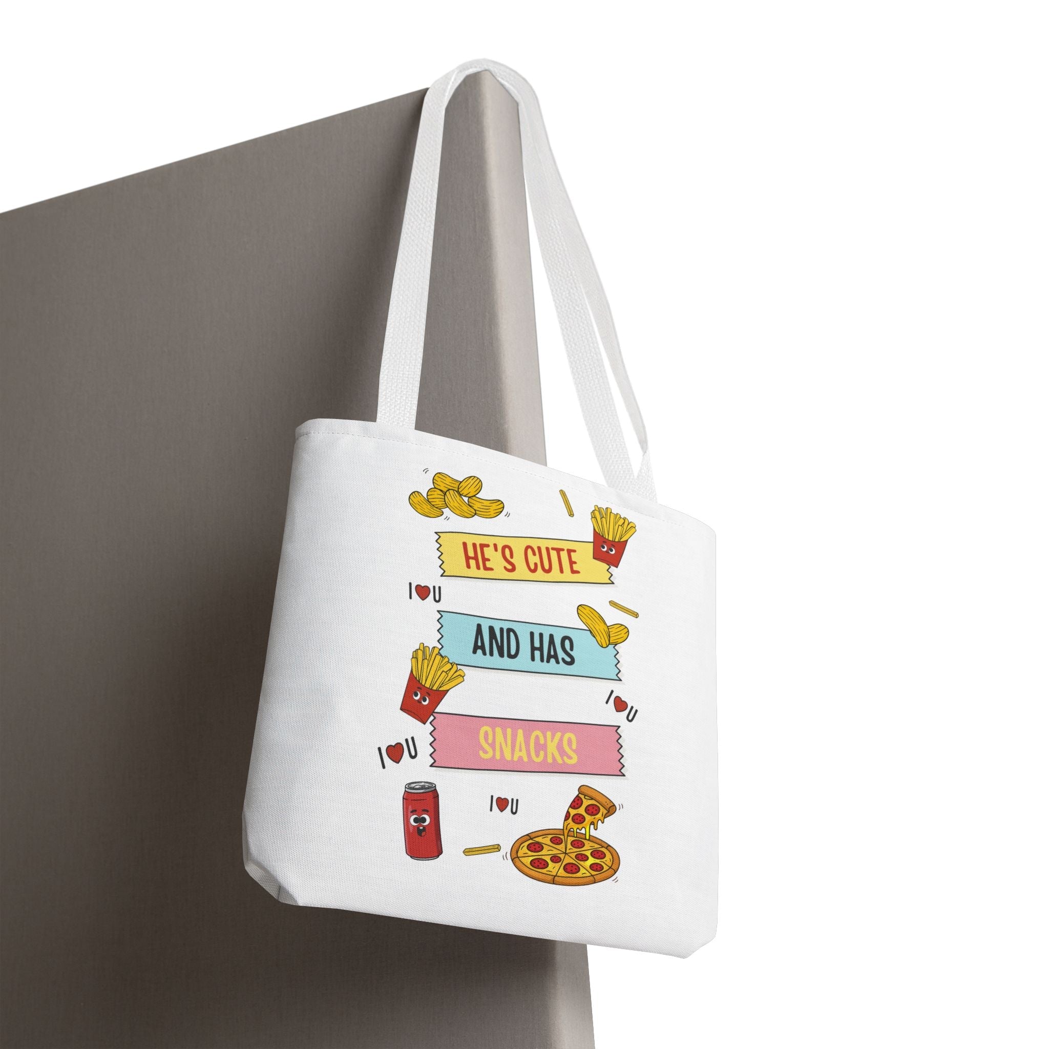 He’s Cute and Has Snacks | Mix & Match Fun-Flirty Lovers’ Totes