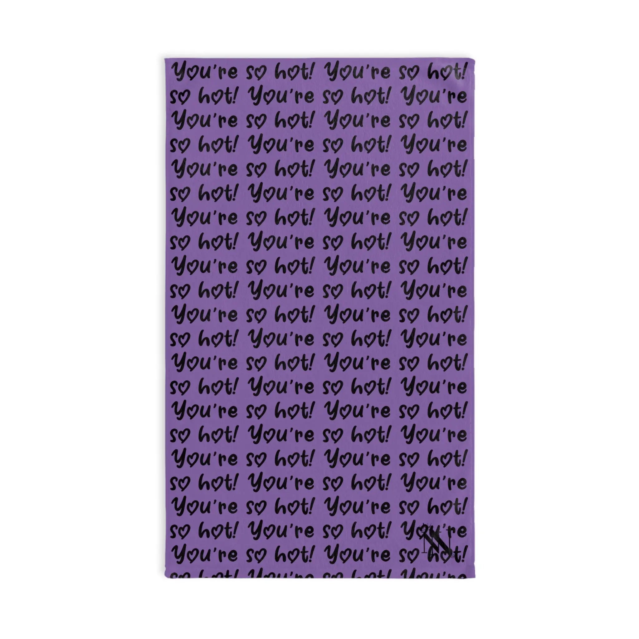 You’re So Hot! Patterned Light Purple | Nectar Napkins Classic Fun-Flirty Lovers’ Colored Towels