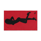 Sexy Lady Standing Silhouette Red | Nectar Napkins Classic Fun-Flirty Lovers’ Colored Towels
