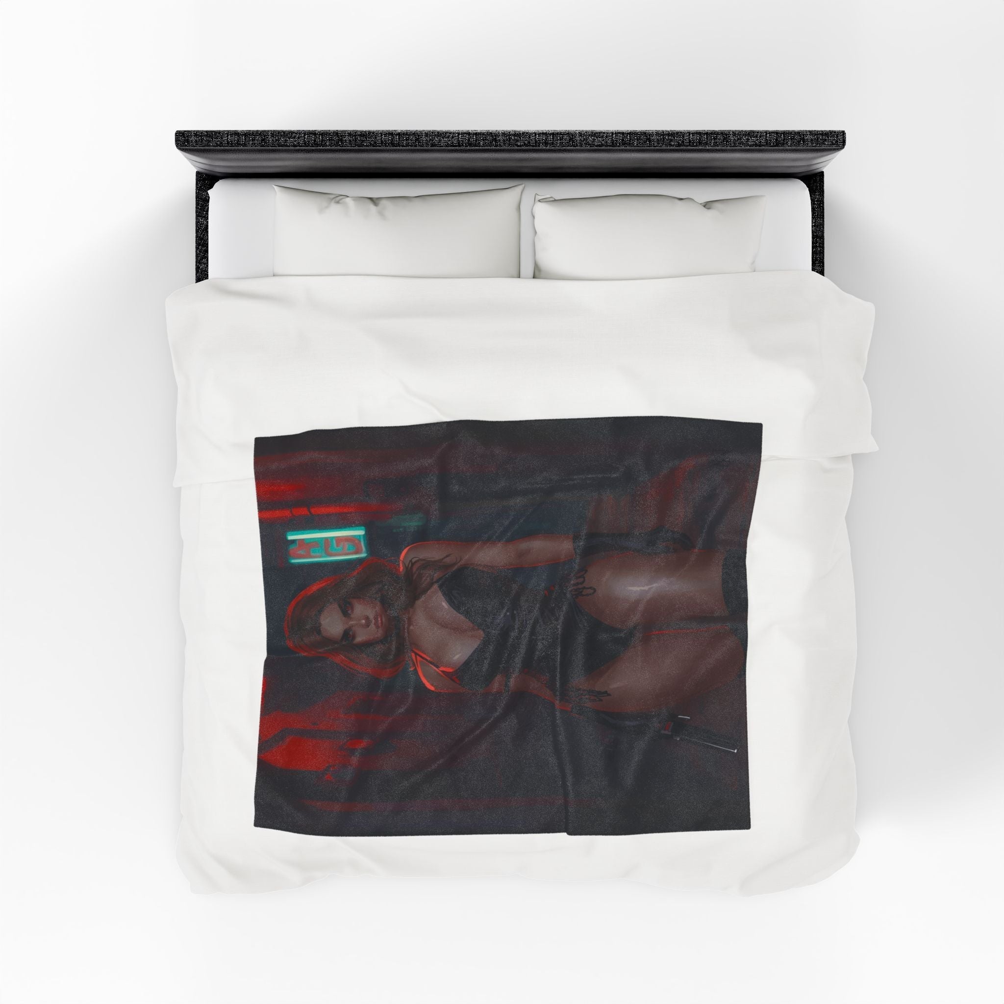 Sexy Domme Graphic | Mix & Match Velveteen Fun-Flirty Lovers’ Blankets