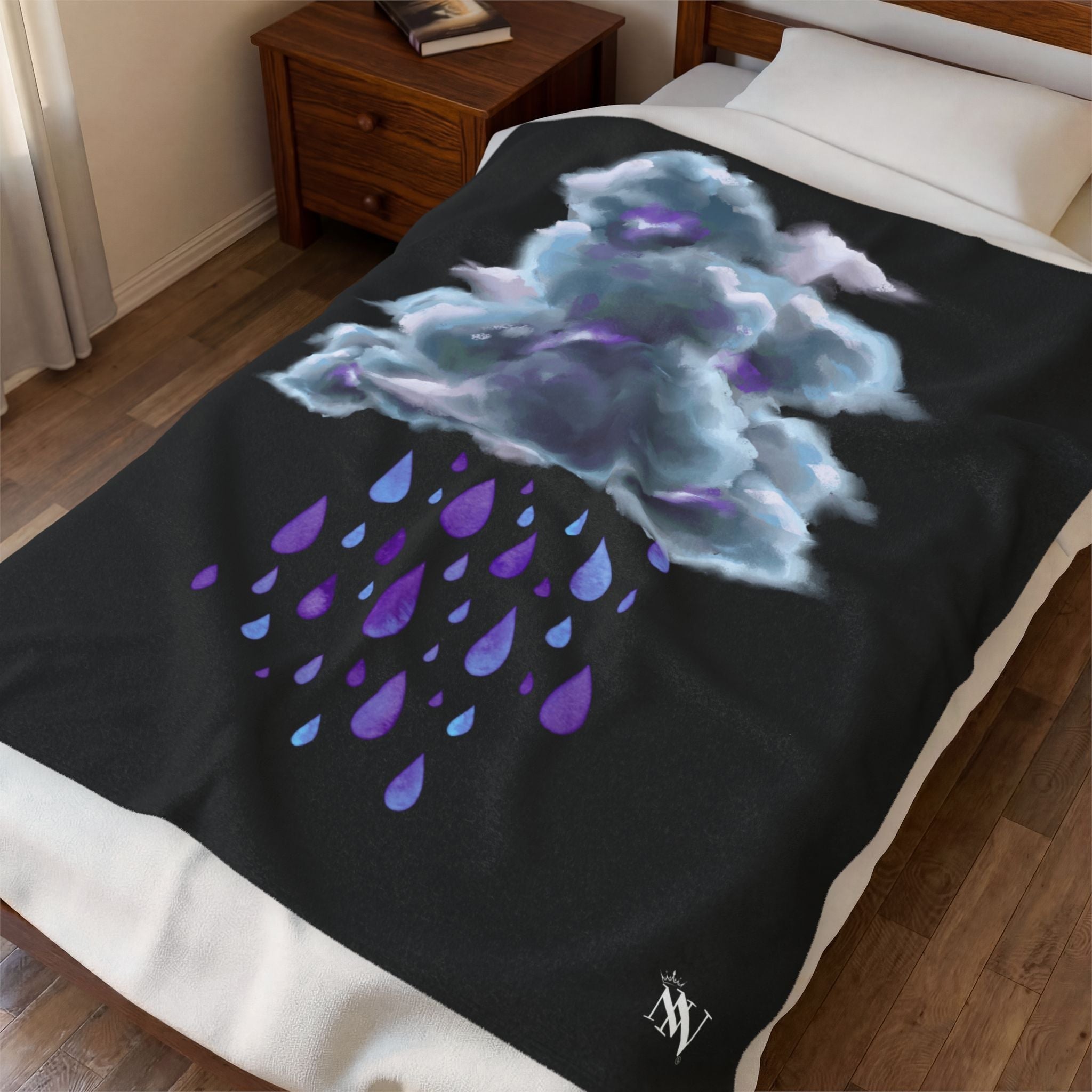 Purple Rain Cloud Romantic Gifts Love Blanket