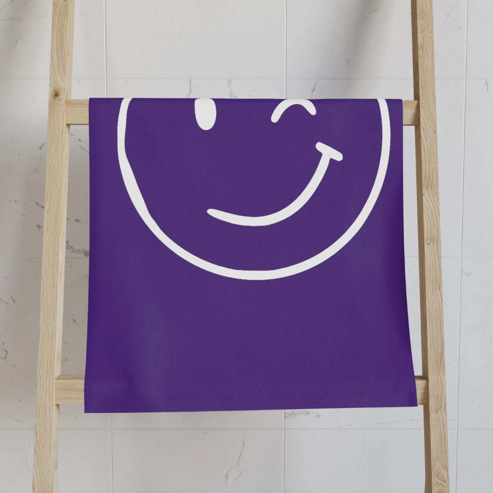 Wink Emoji Purple Cum Towel