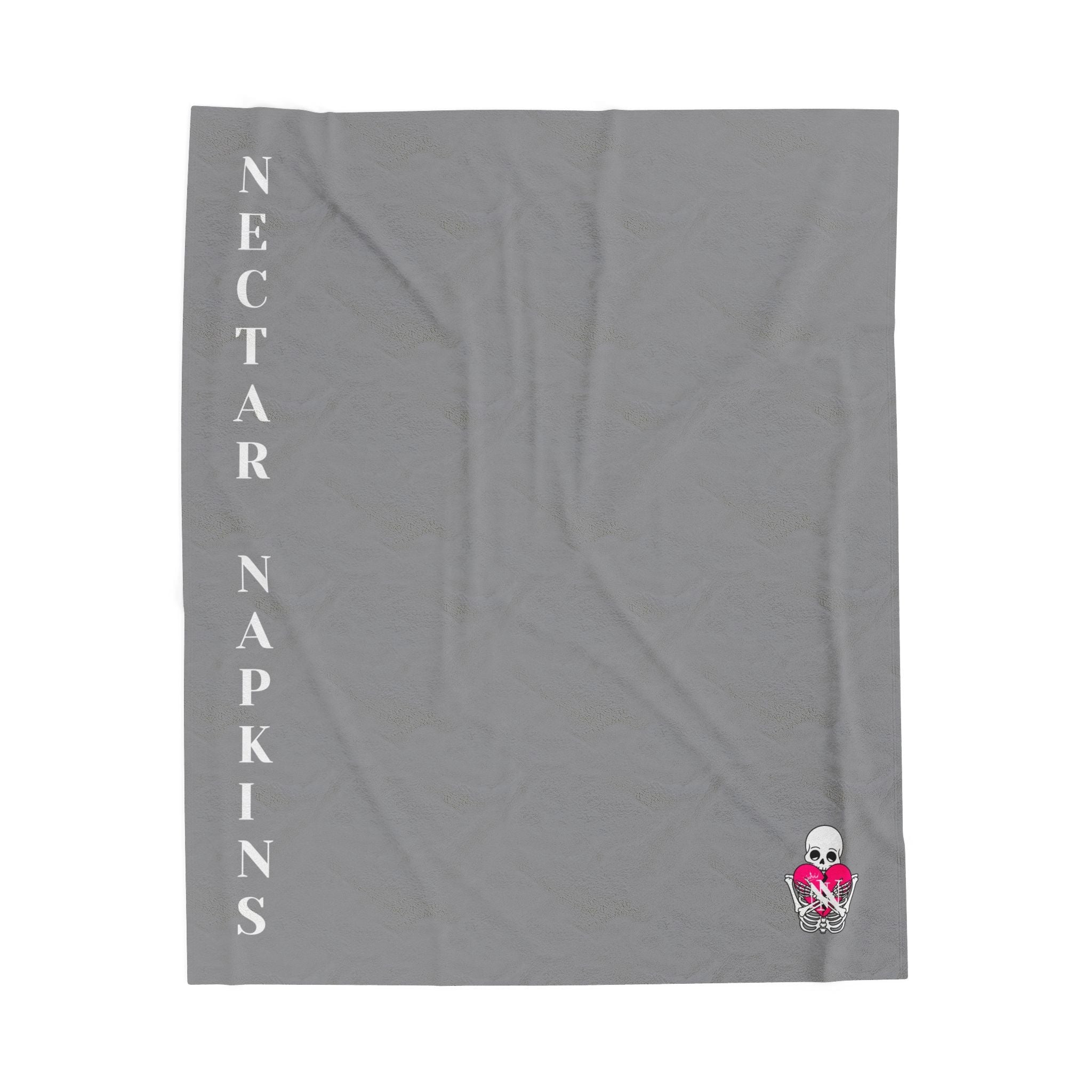 Nectar Napkins Brand Gray Love Blanket