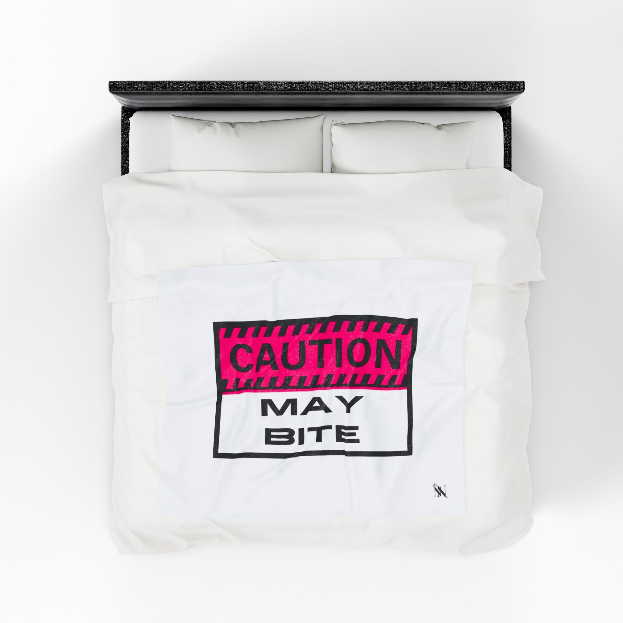 Caution: May Bite | Mix & Match Soft Fun-Flirty Lovers’ Blankets