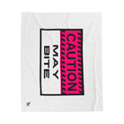 Caution: May Bite | Mix & Match Soft Fun-Flirty Lovers’ Blankets