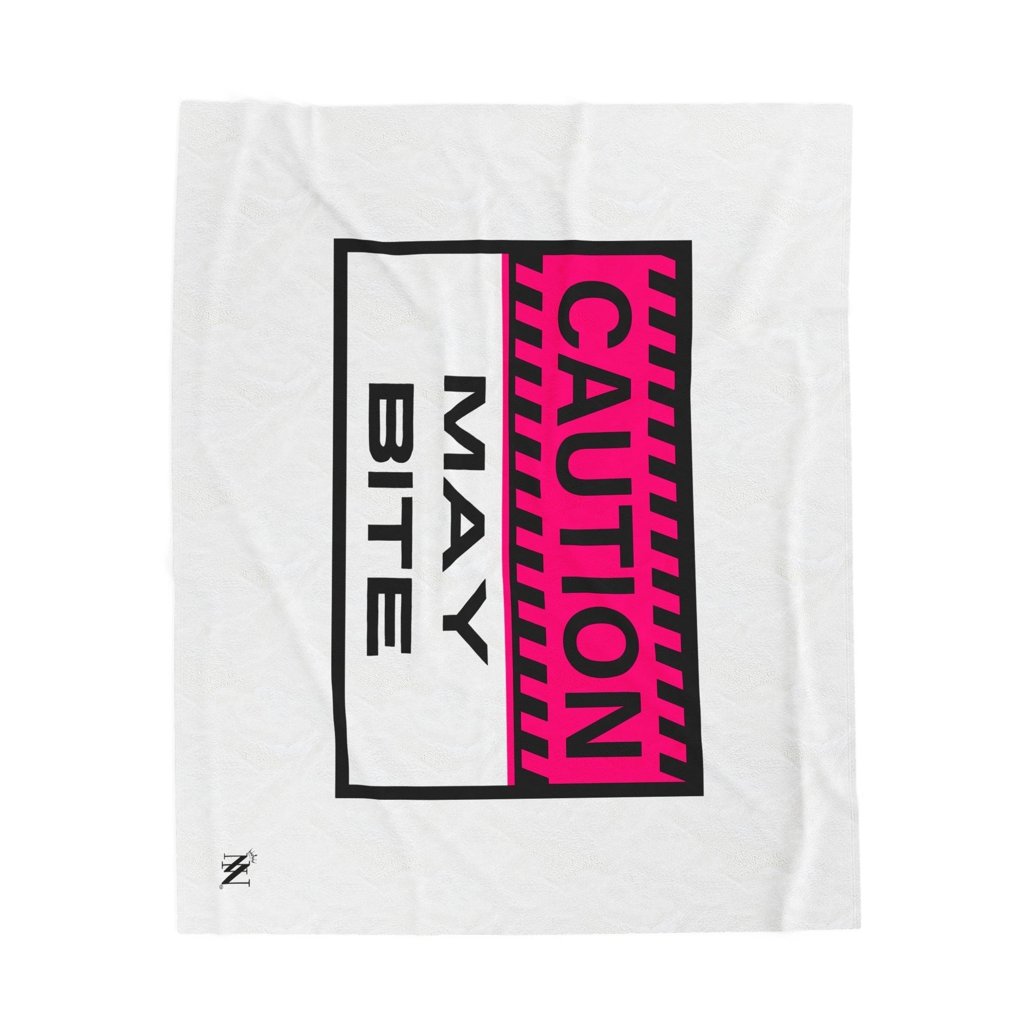 Caution: May Bite | Mix & Match Soft Fun-Flirty Lovers’ Blankets