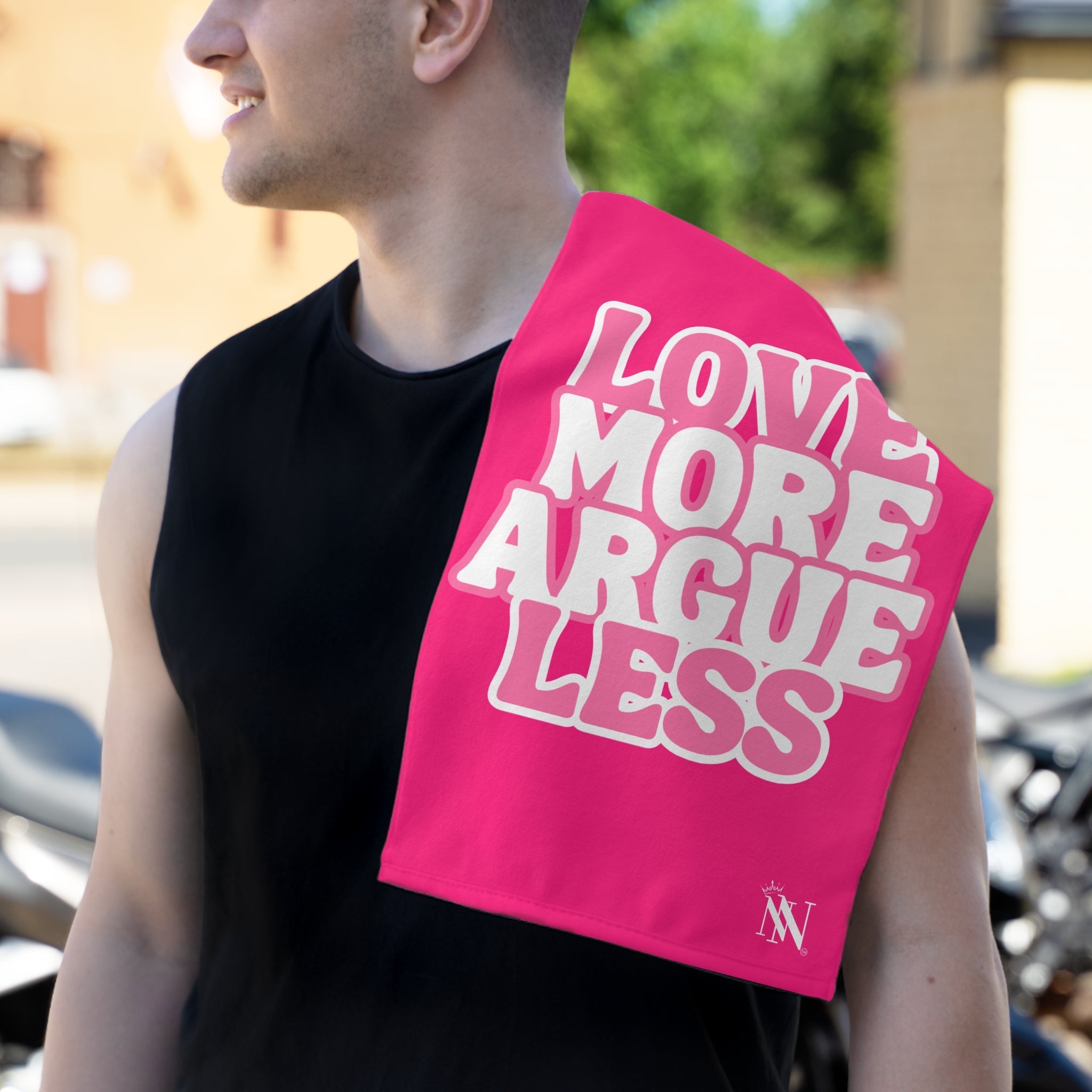 Love More Argue Less | Mix & Match Soft Fun-Flirty Lovers’ Towels