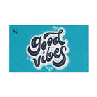 Good Vibes Blue Splash Teal | Mix & Match Classic Fun-Flirty Lovers’ Towels