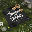 In All Things Give Thanks | Mix Match Fun-Flirty Lovers’ Water-Resistant Blankets