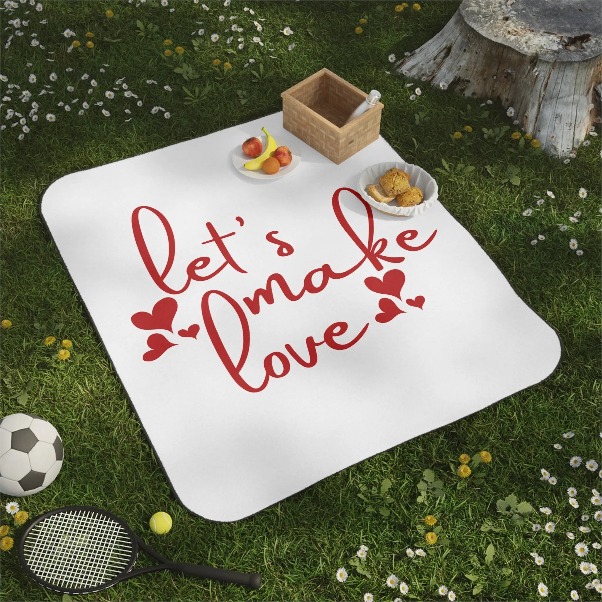 Let’s Make Love Hearts Sex Blanket