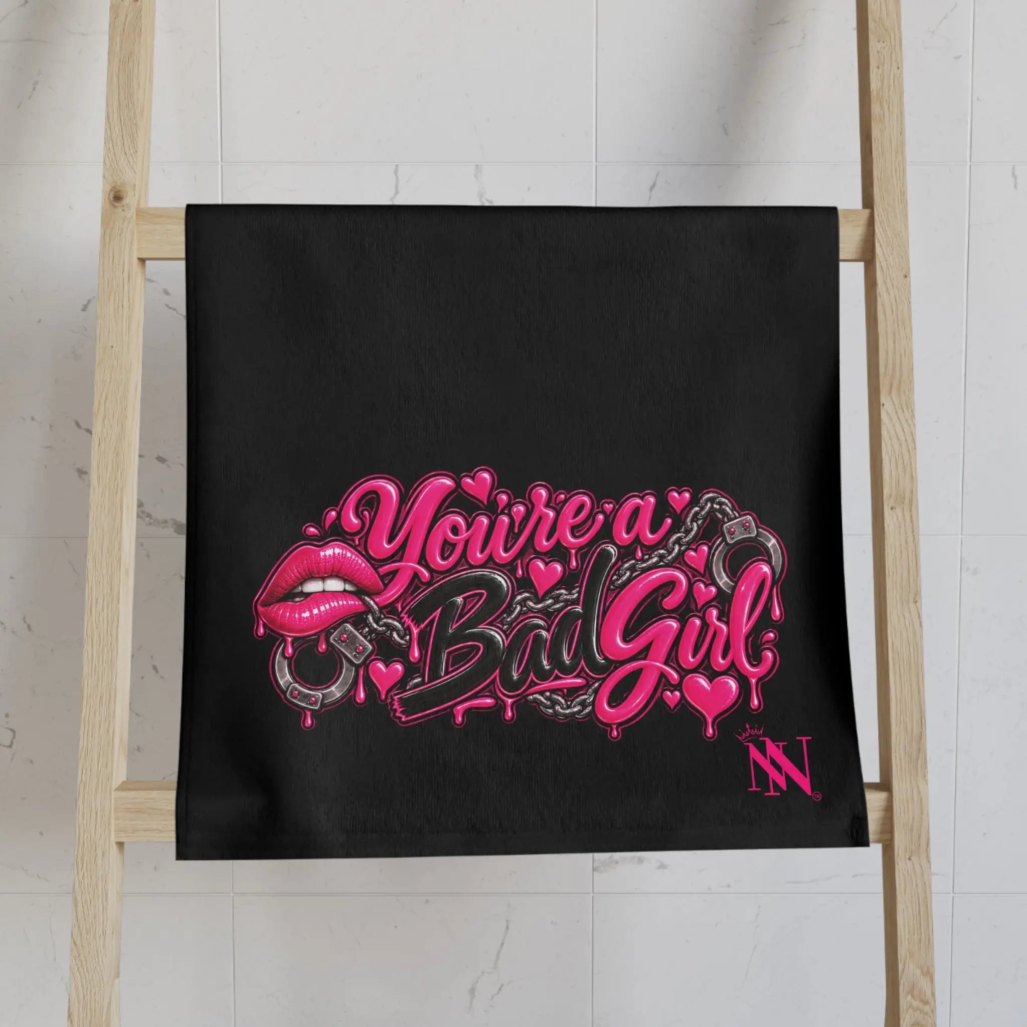You’re a Bad Girl/Girl Shareable | Nectar Napkins Classic Fun-Flirty Lovers’ Towels