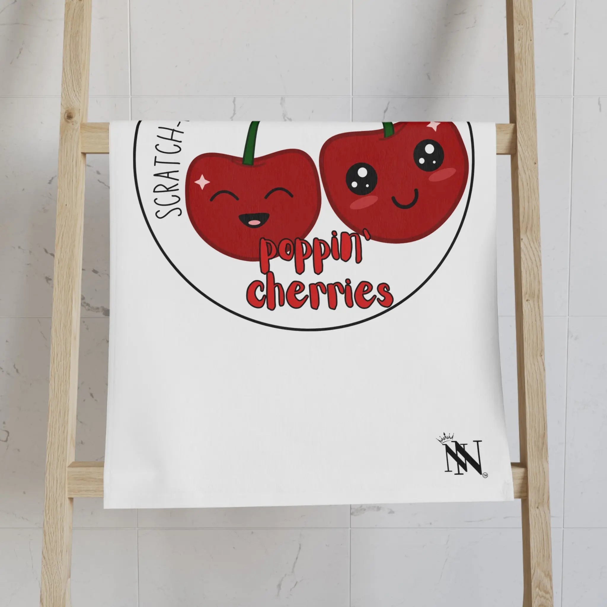 Poppin’ Cherries Scratch N Sniff | Mix & Match Original Fun-Flirty Lovers’ Towels