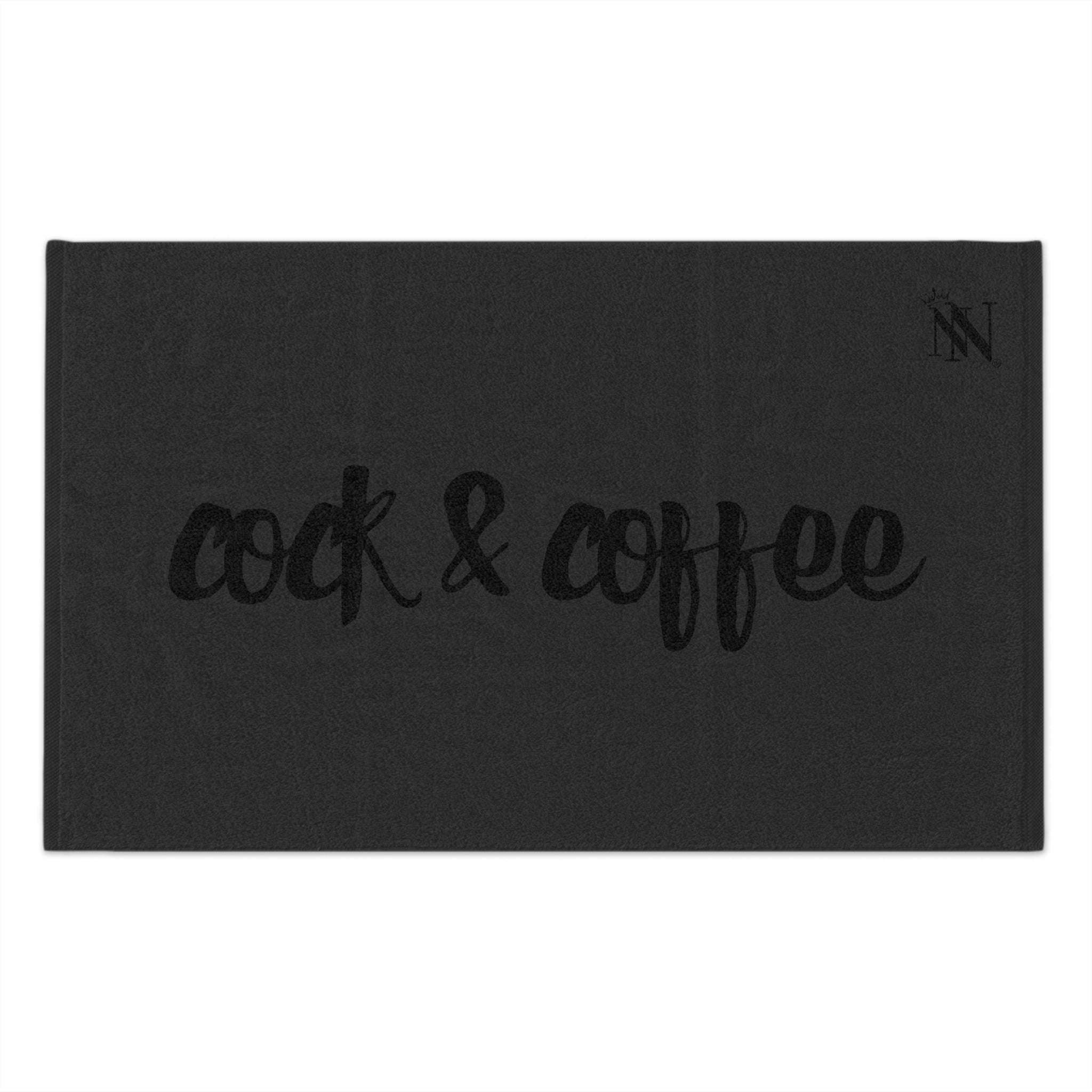 Cock & Coffee Dark Grey | Mix & Match Soft Fun-Flirty Lovers’ Towels