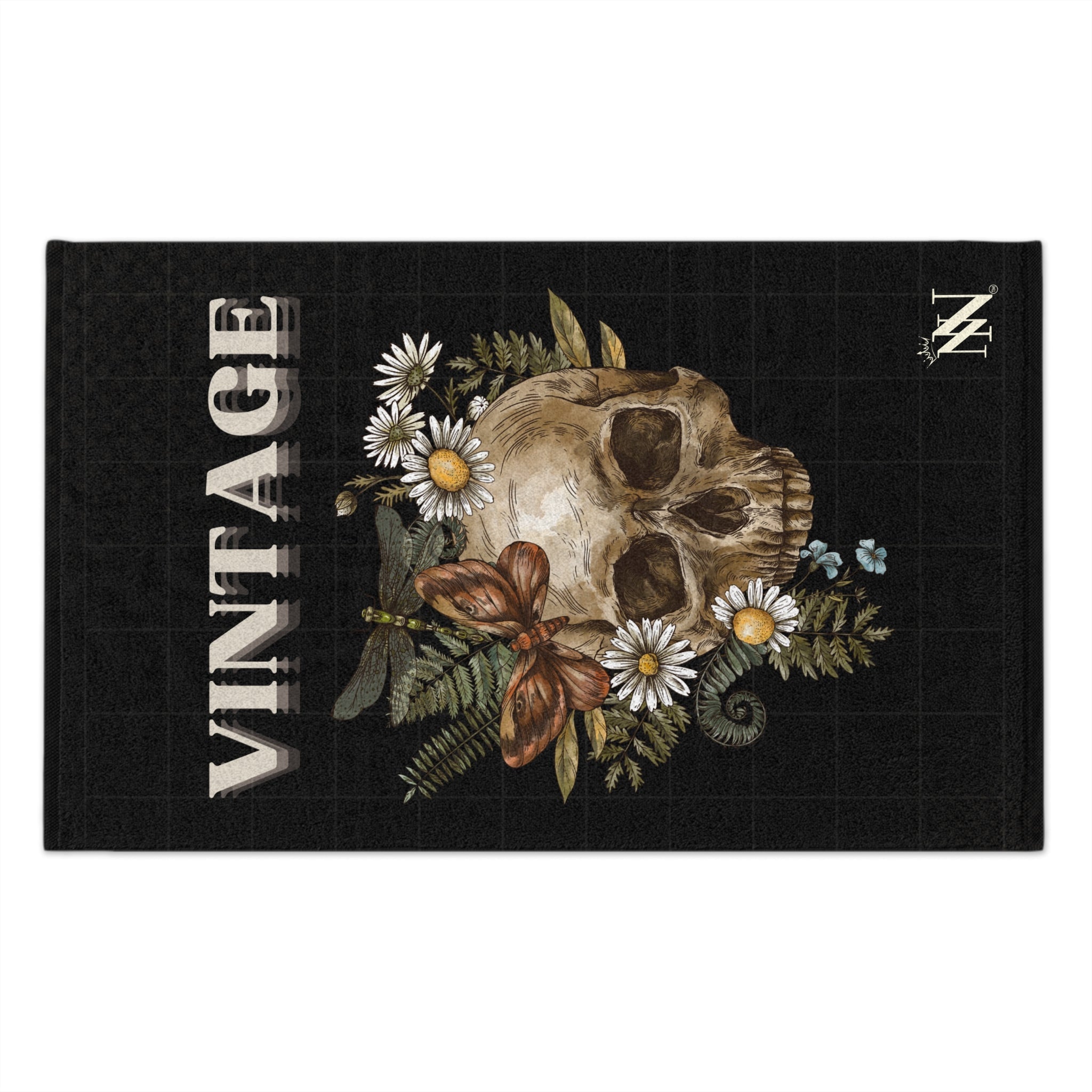 Vintage Floral Skull | Mix & Match Soft Fun-Flirty Lovers’ Towels