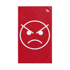 Angry Emoji Red | Mix & Match Classic Fun-Flirty Lovers’ Towels